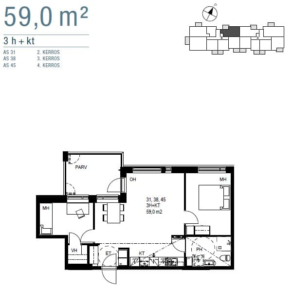 Bjarnenkuja 11 B 38